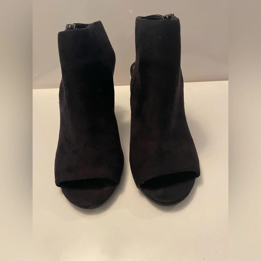 Black Wedge Ankle Boots